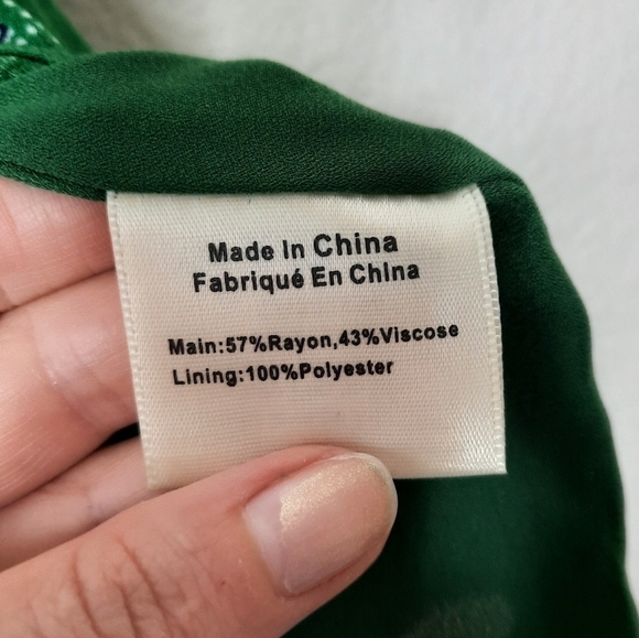 Anthropologie Green Graphic Midi Skirt - Picture 7 of 9